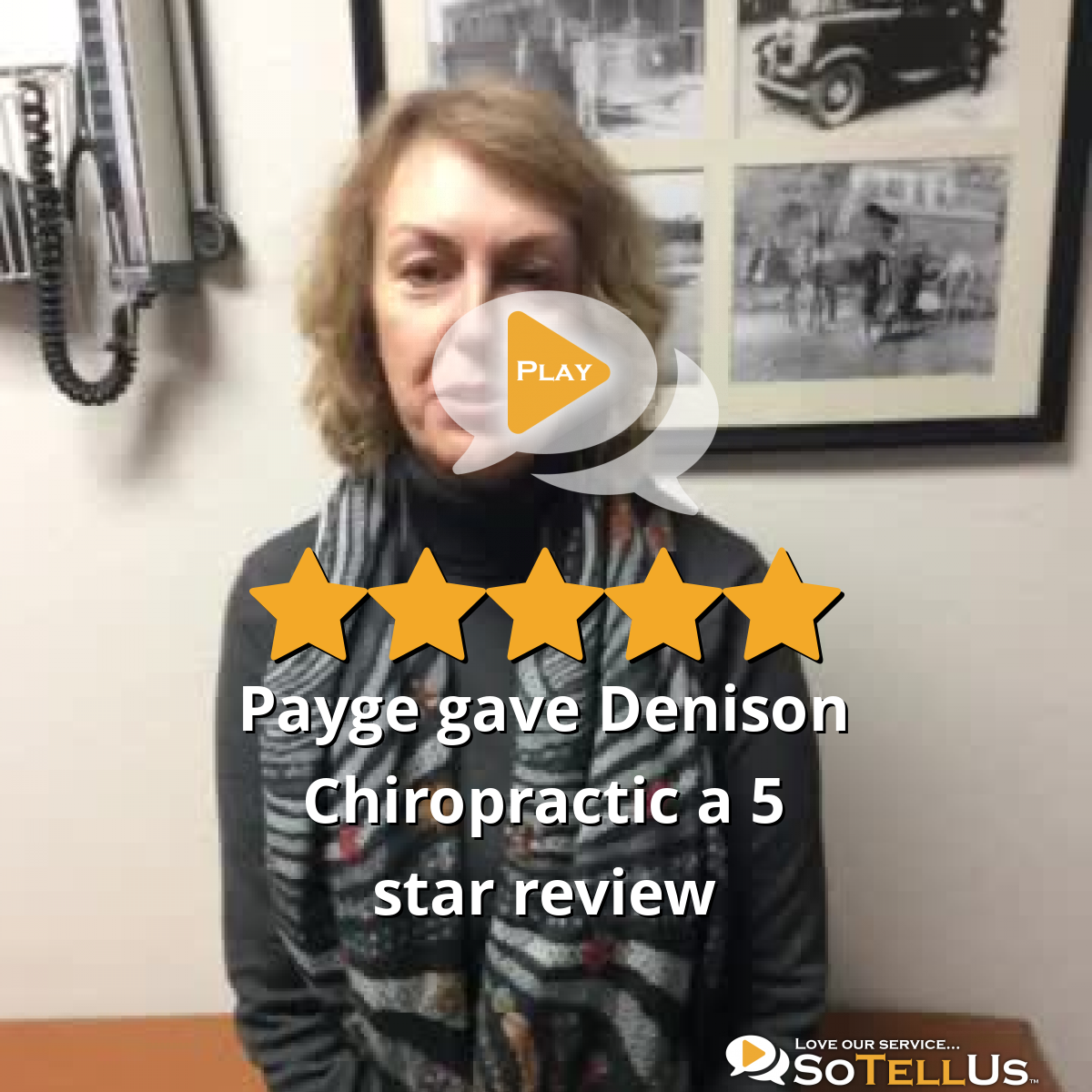 Payge K Gave Denison Chiropractic A 5 Star Review On SoTellUs