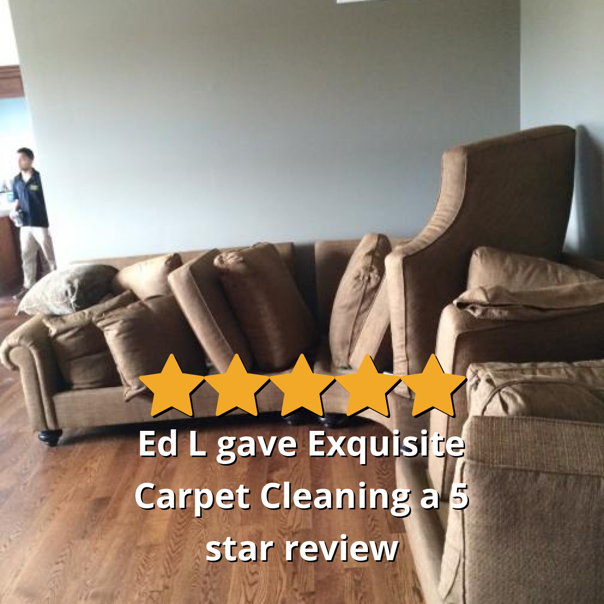 Ed L gave Exquisite Carpet Cleaning a 5 star review on SoTellUs