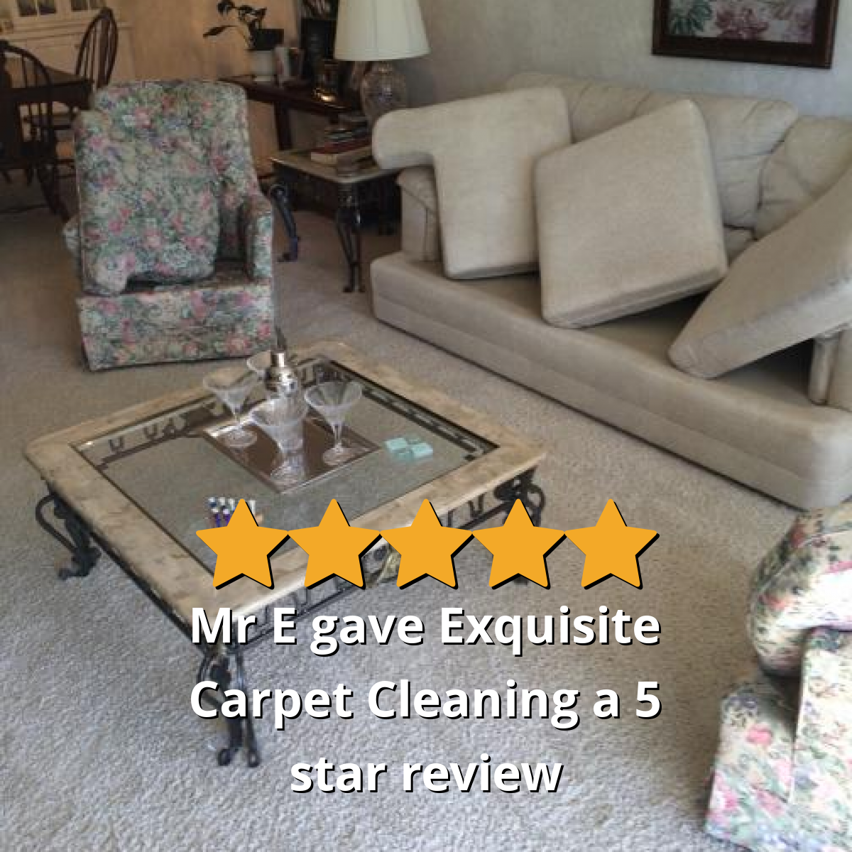 Mr E gave Exquisite Carpet Cleaning a 5 star review on SoTellUs