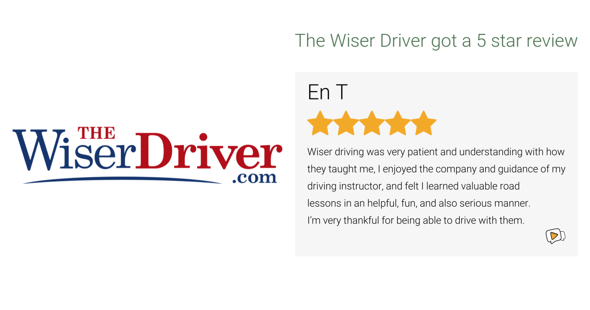En T gave The Wiser Driver a 5 star review on SoTellUs