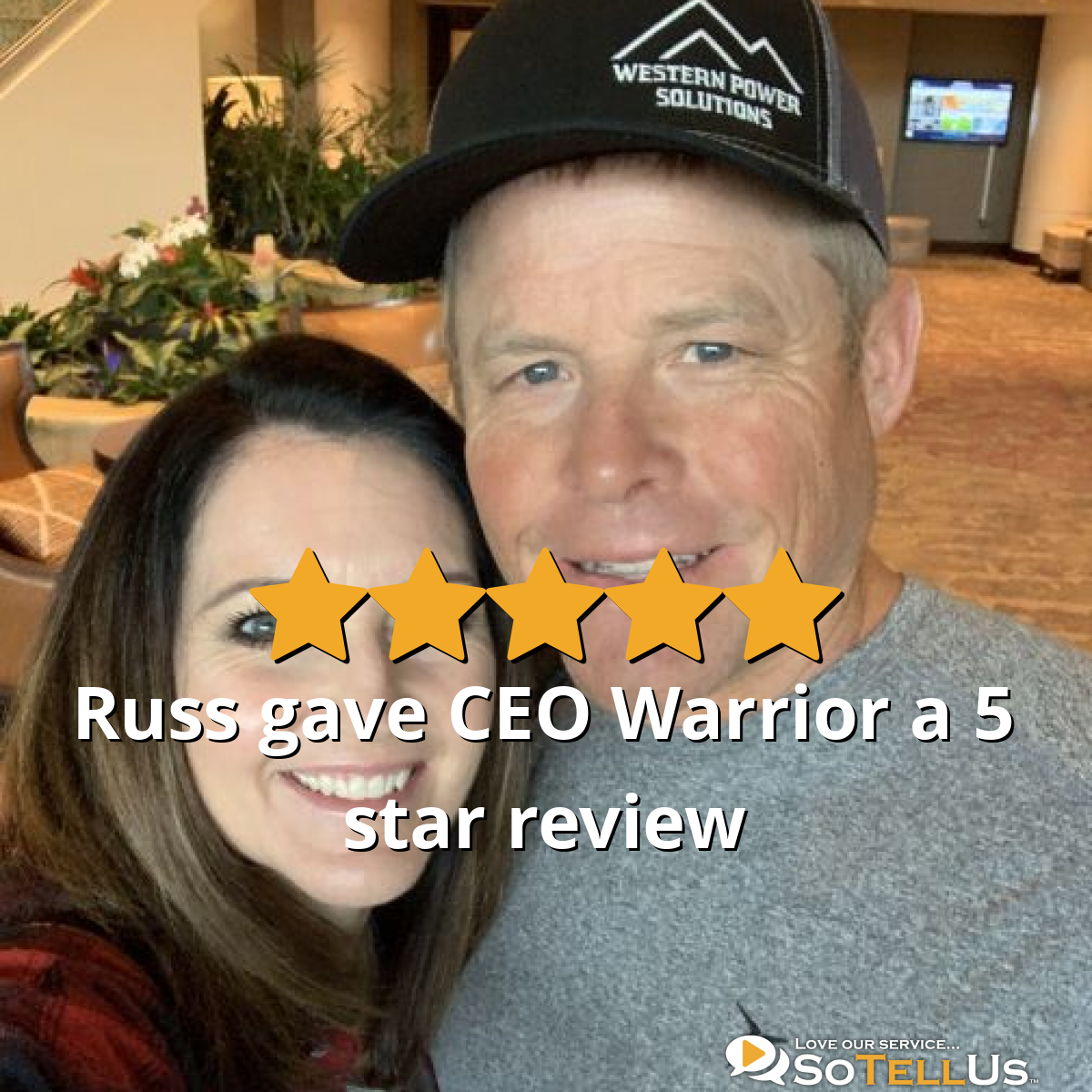 Russ L Gave CEO Warrior A 5 Star Review On SoTellUs