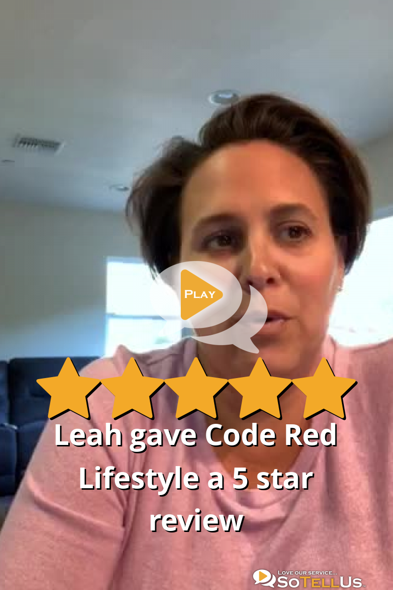 Leah G gave Code Red Lifestyle a 5 star review on SoTellUs
