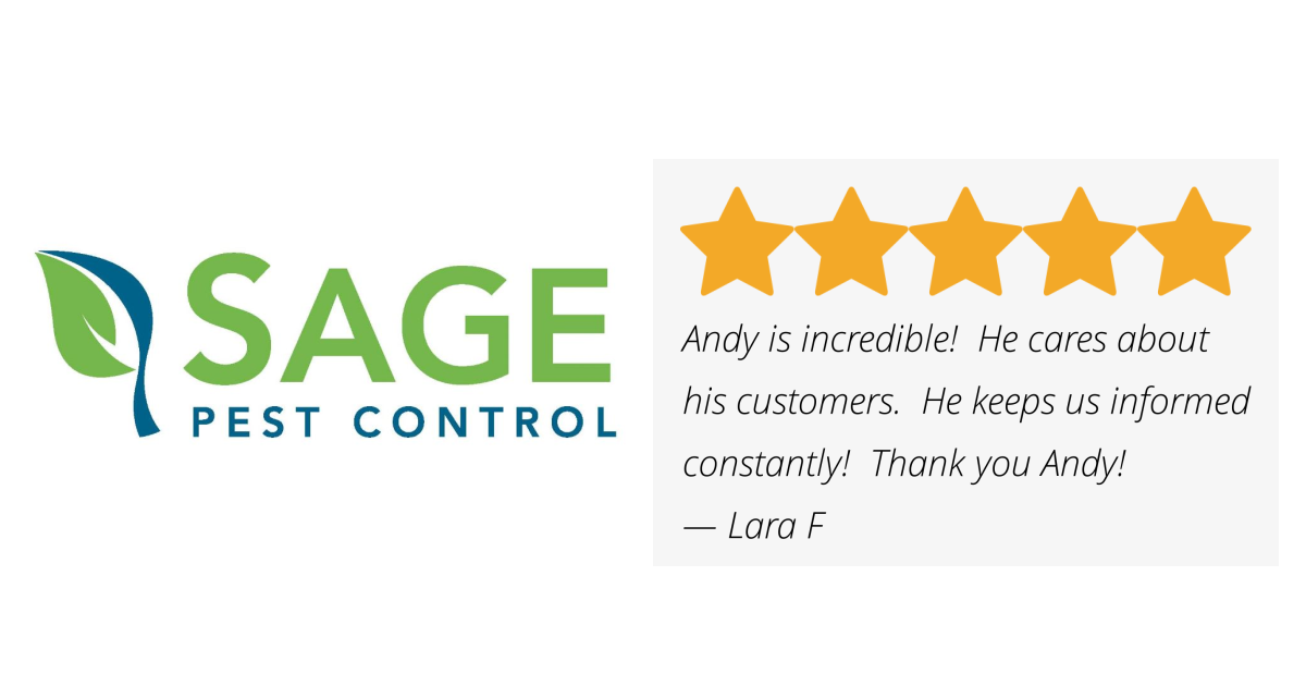 Lara F gave Sage Pest Control a 5 star review on SoTellUs