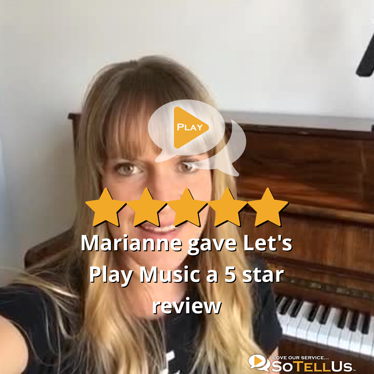 Marianne B Gave Let's Play Music A 5 Star Review On SoTellUs