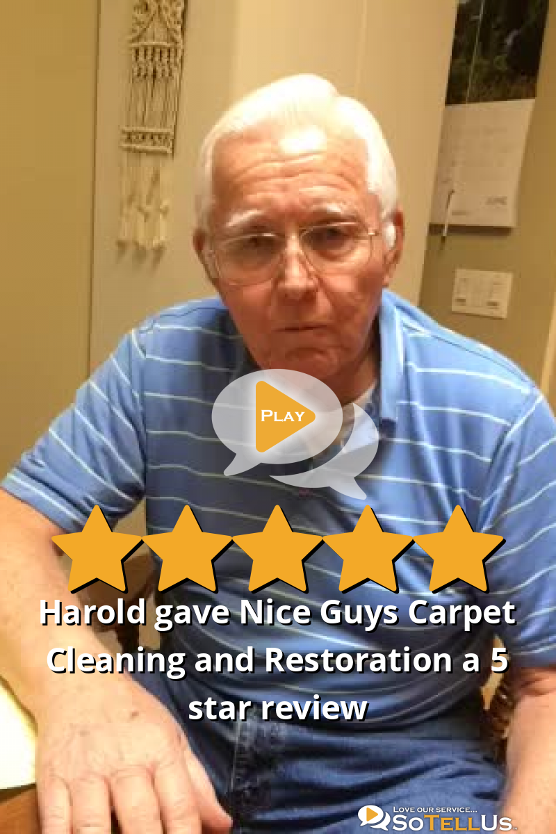Harold T gave Nice Guys Carpet Cleaning and Restoration a 5 star review