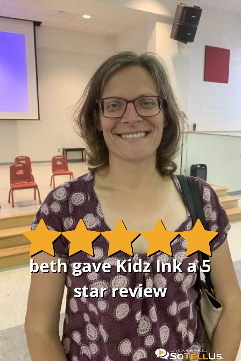 beth C gave Kidz Ink a 5 star review on SoTellUs