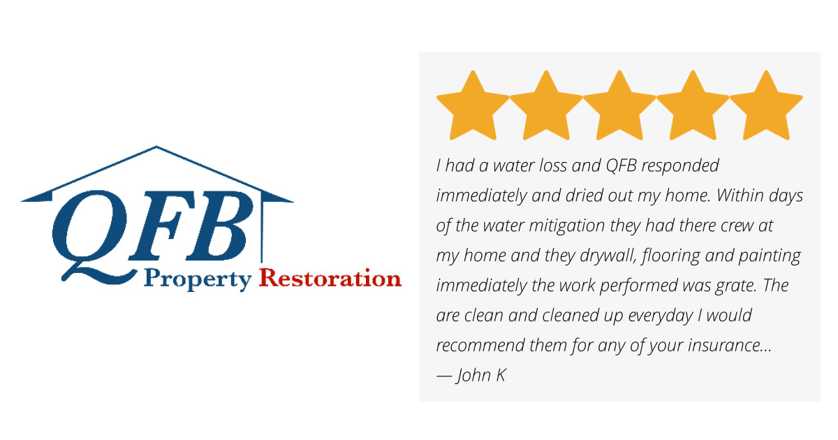 John K gave QFB Property Restoration- An ATI Company a 5 star review on ...