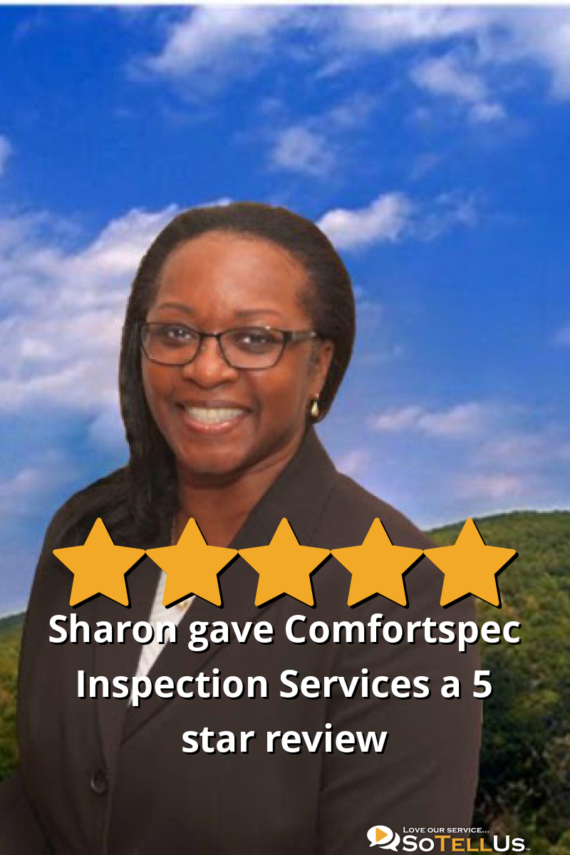 Sharon B Gave Comfortspec Inspection Services A 5 Star Review On SoTellUs