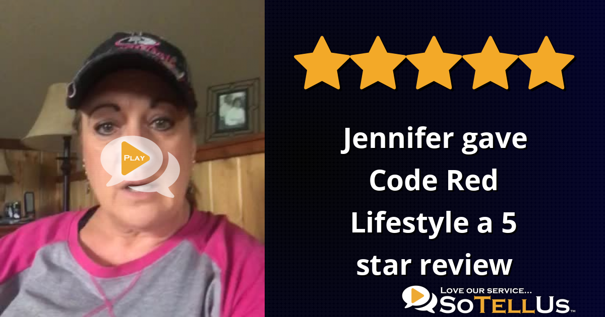 Jennifer R gave Code Red Lifestyle a 5 star review on SoTellUs