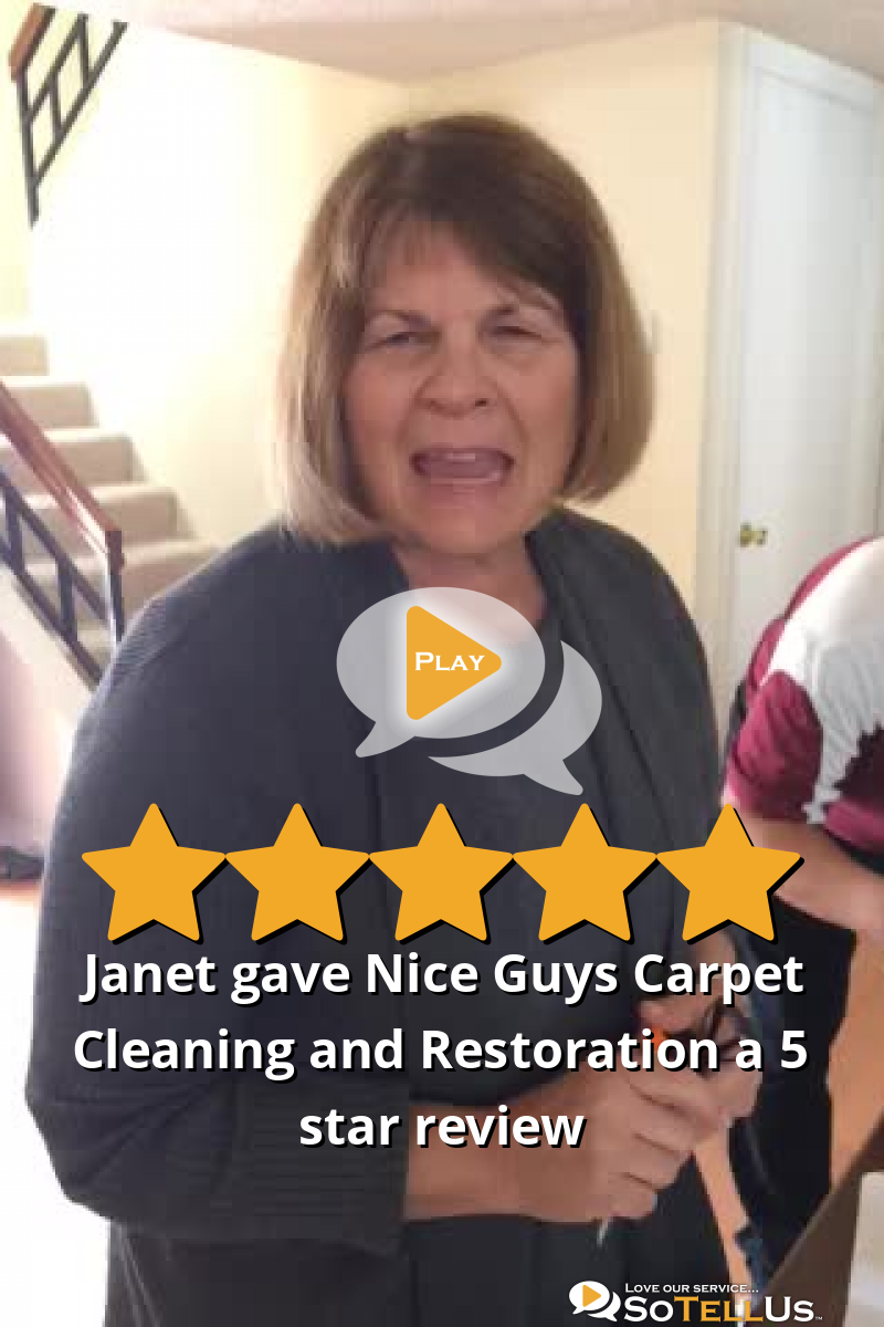 B gave Nice Guys Carpet Cleaning and Restoration a 5 star review