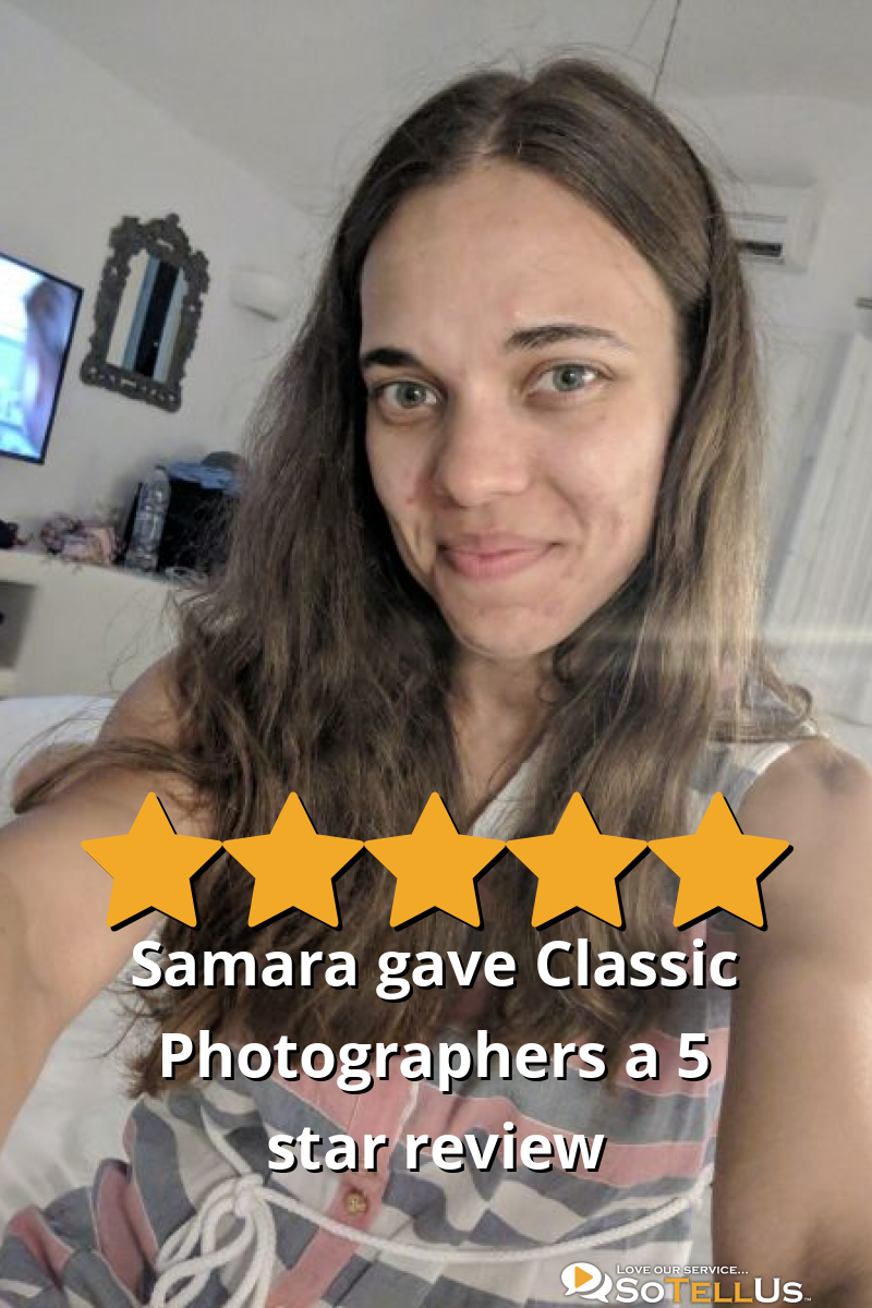 Samara B Gave Classic Photographers A 5 Star Review On SoTellUs