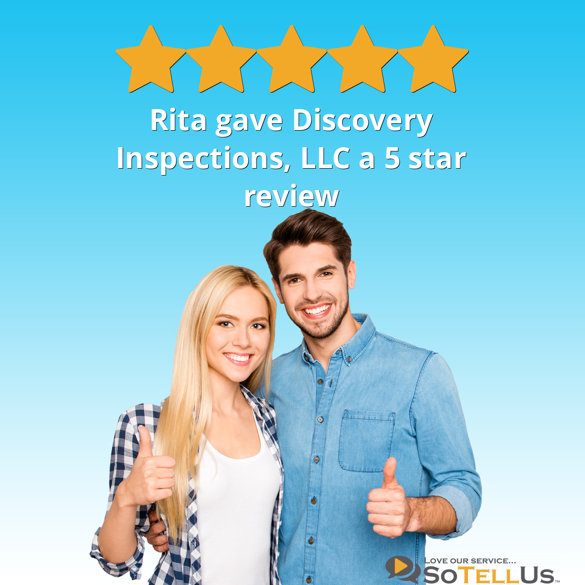 Rita B Gave Discovery Inspections, LLC A 5 Star Review On SoTellUs