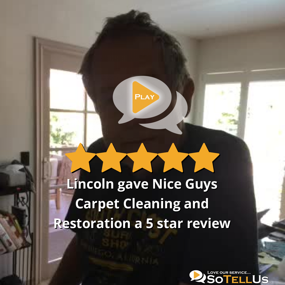 Lincoln A gave Nice Guys Carpet Cleaning and Restoration a 5 star