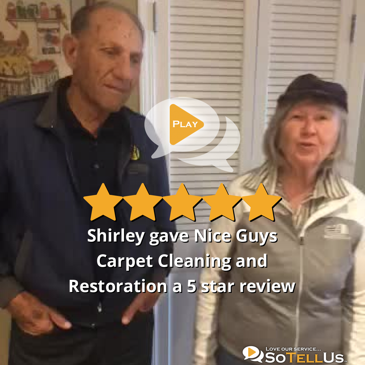 Shirley A gave Nice Guys Carpet Cleaning and Restoration a 5 star