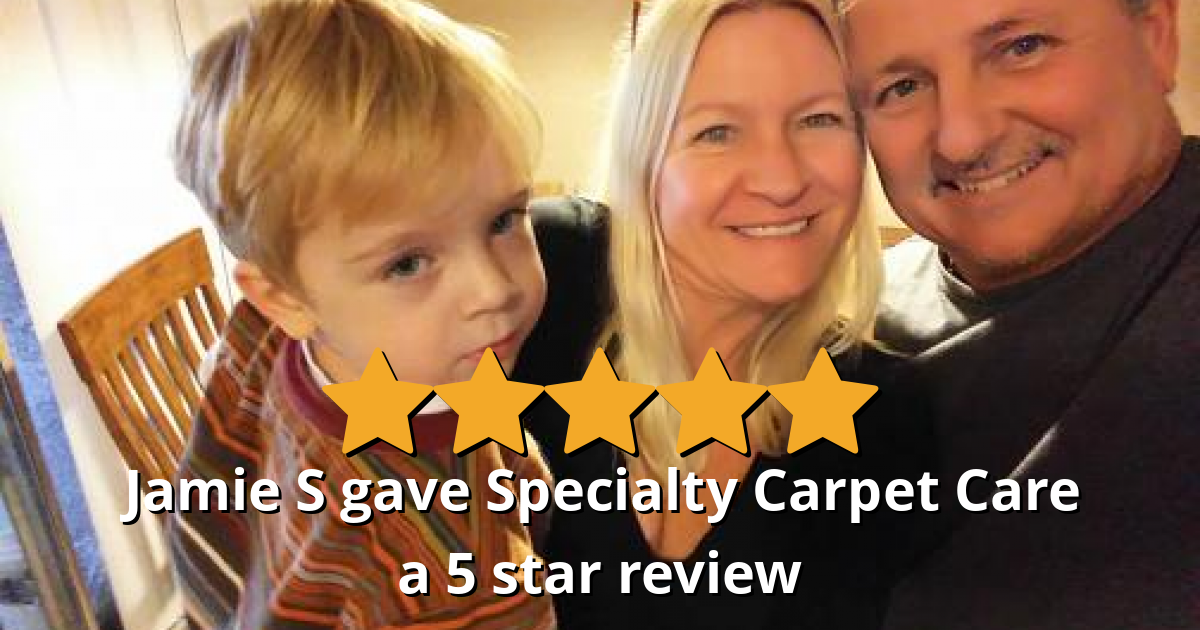 Jamie S gave Specialty Carpet Care a 5 star review on SoTellUs